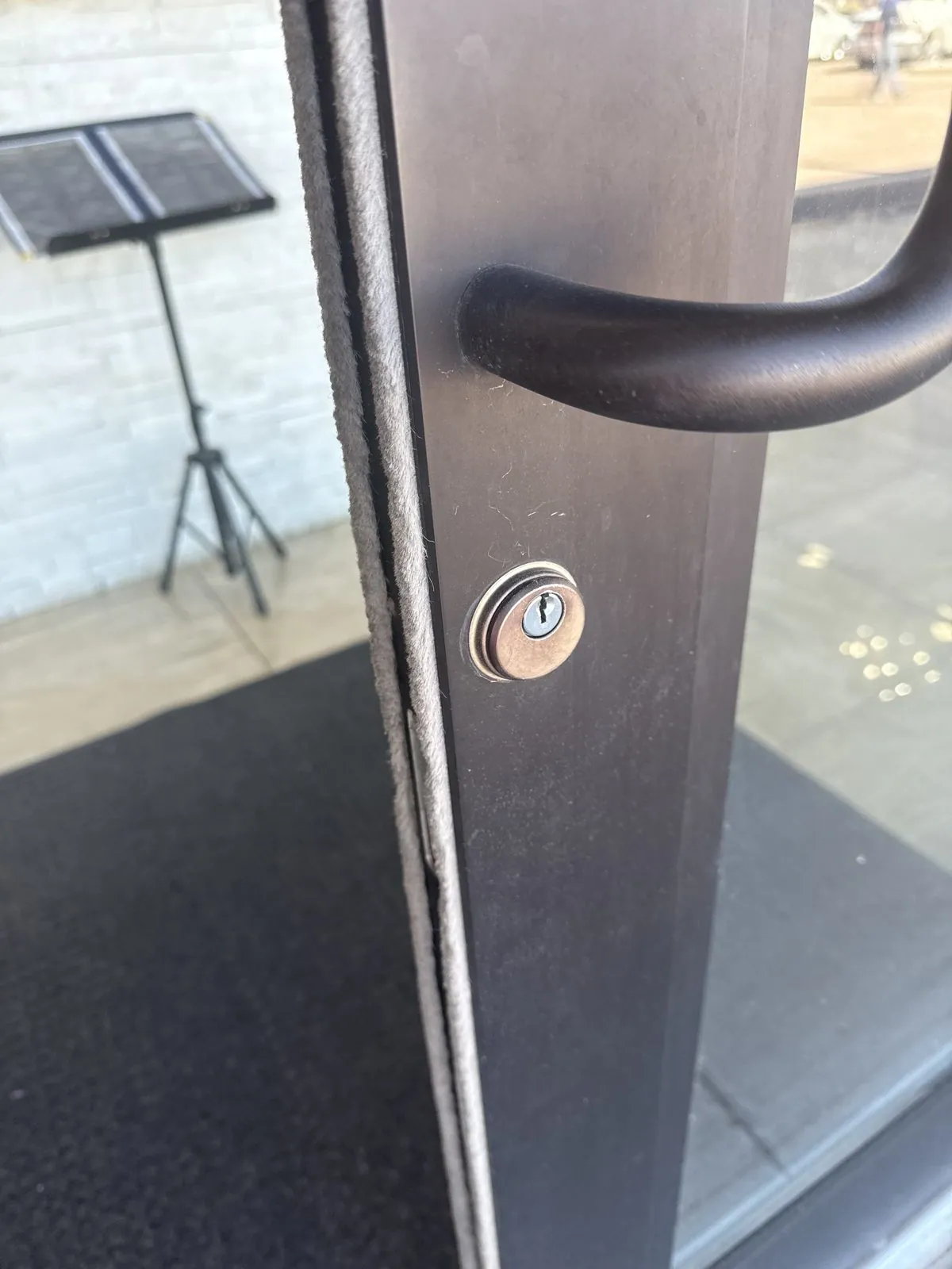 Commercial glass door mortise lock service in Colorado Springs