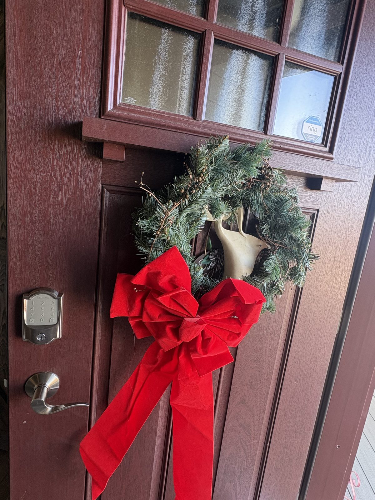 Keypad smart deadbolt installed on a Colorado Springs home front door